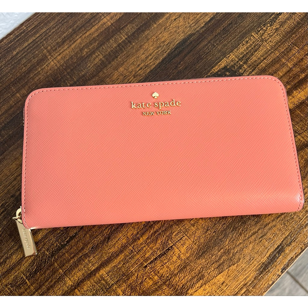 Kate Spade Flower Medium Terracotta QuiltedTote with Wallet & Dust Bag - Picture 7 of 12